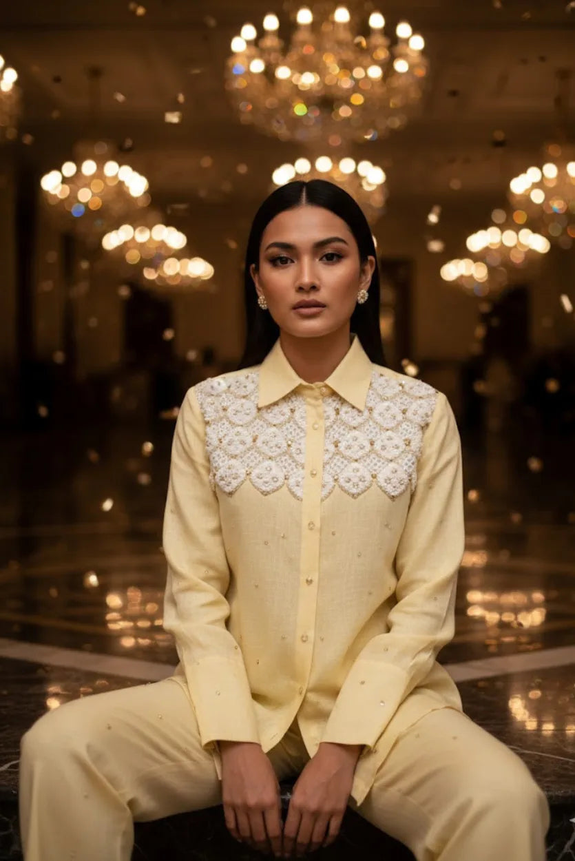 The diamond embroidered shirt
