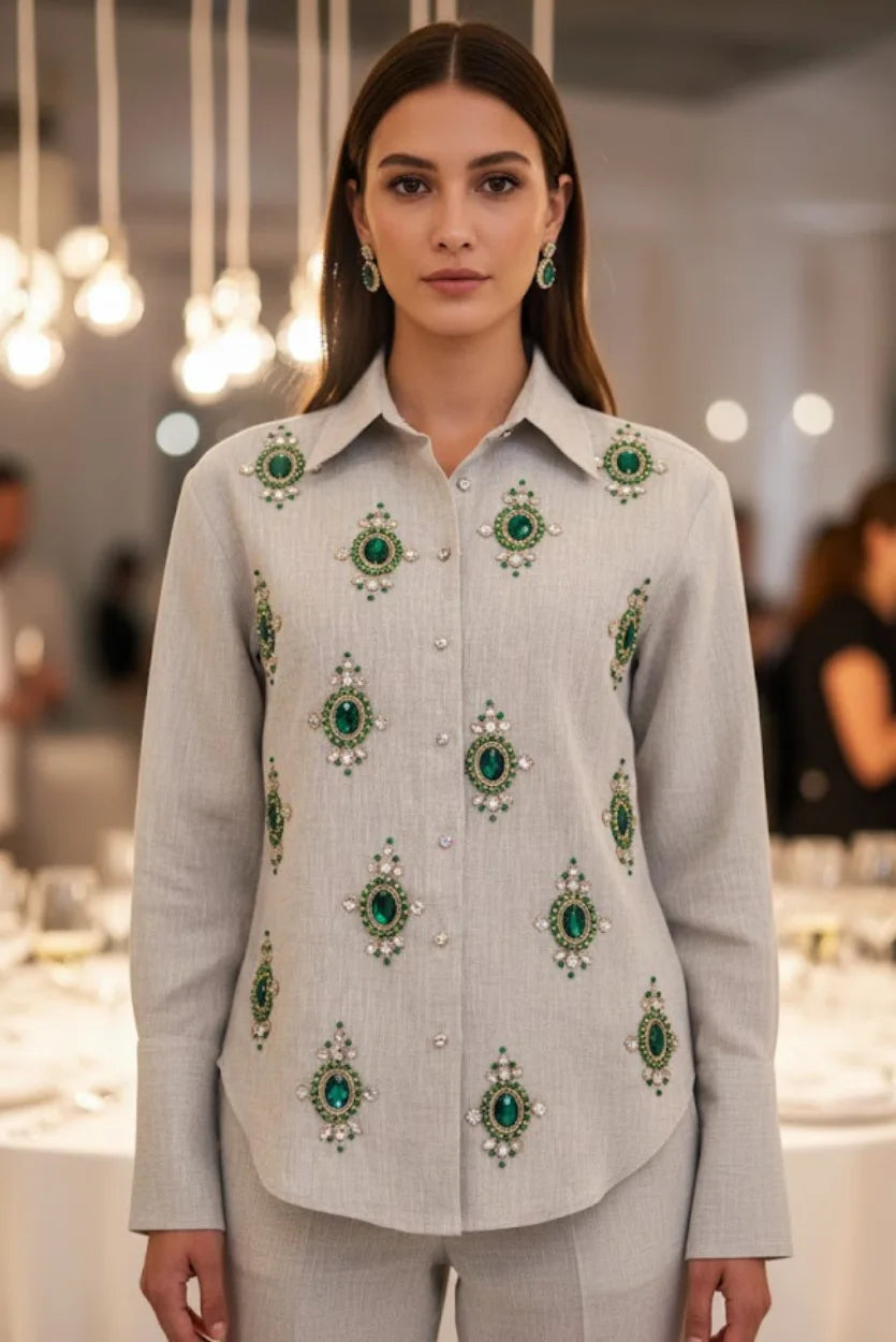 Emerald stone shirt
